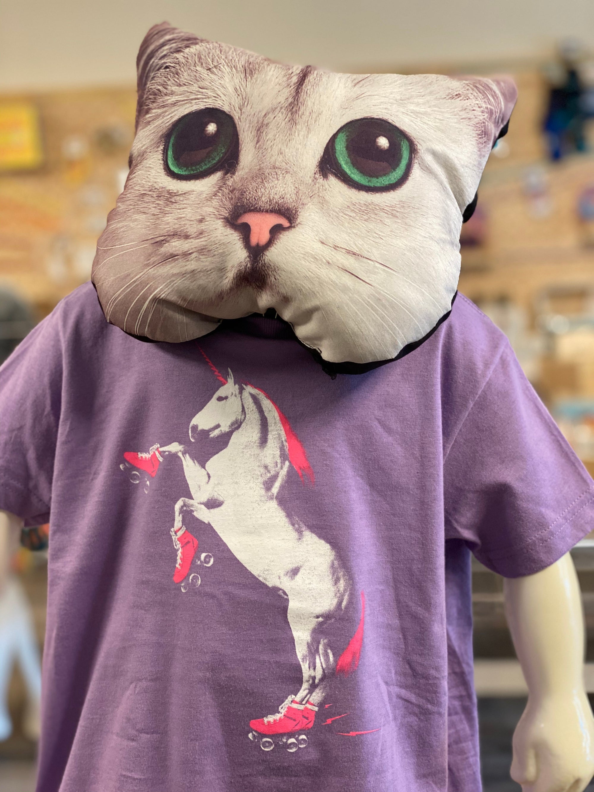 Toddler Shirt - Roller Skating Unicorn - Light Purple - Unisex Crew