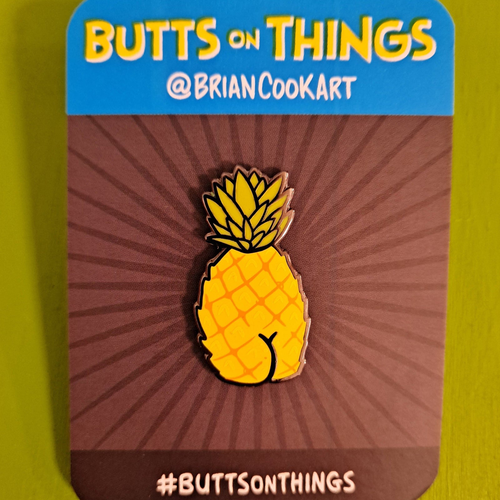 Enamel Pin - Pineapple Butt