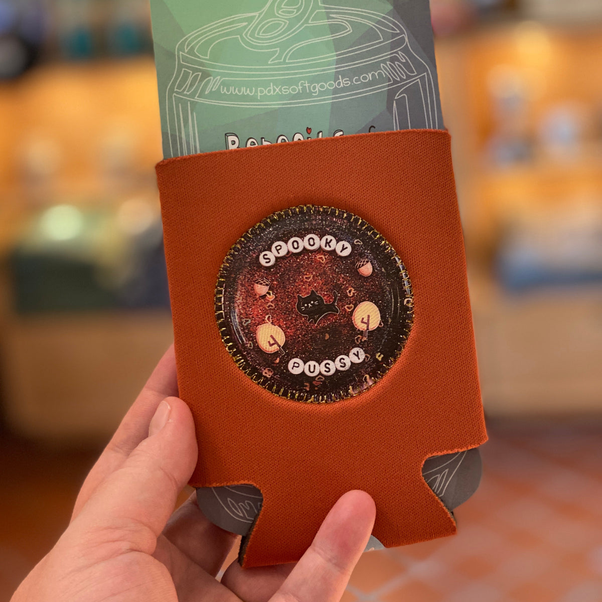 Drink Holder - Spooky Pussy - Rust