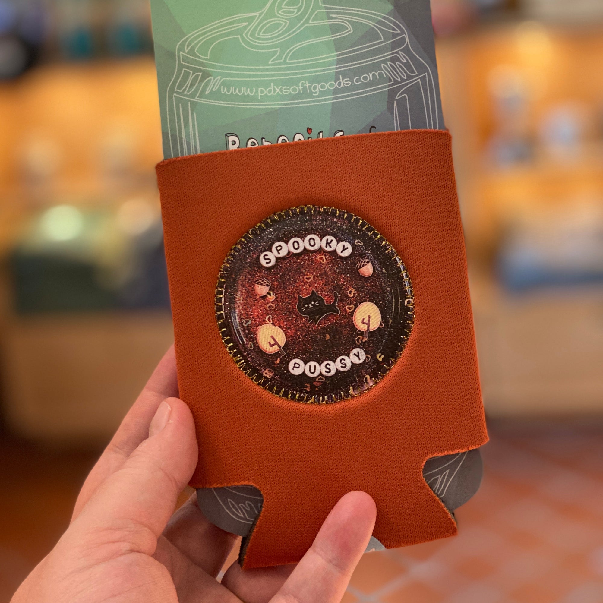 Drink Holder - Spooky Pussy - Rust