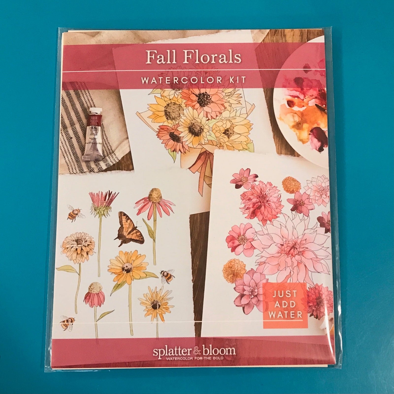 DIY - Watercolor Paint Kit - Fall Florals