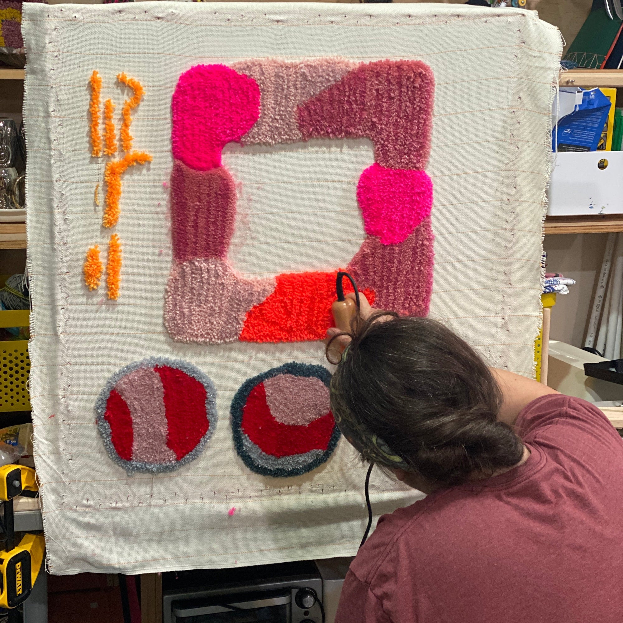 TUFTING CLASS: Beginner Tufting - Tufted Mirror