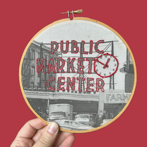 Embroidery Kit - Seattle Pike Place Market