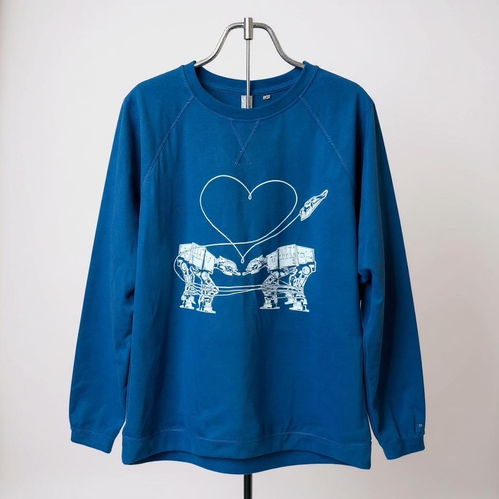 Sweatshirt - Love AT-AT First Sight - Cool Blue