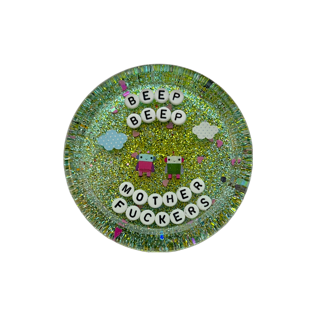 Beep Beep Mother Fucker - Shower Art - READY TO SHIP