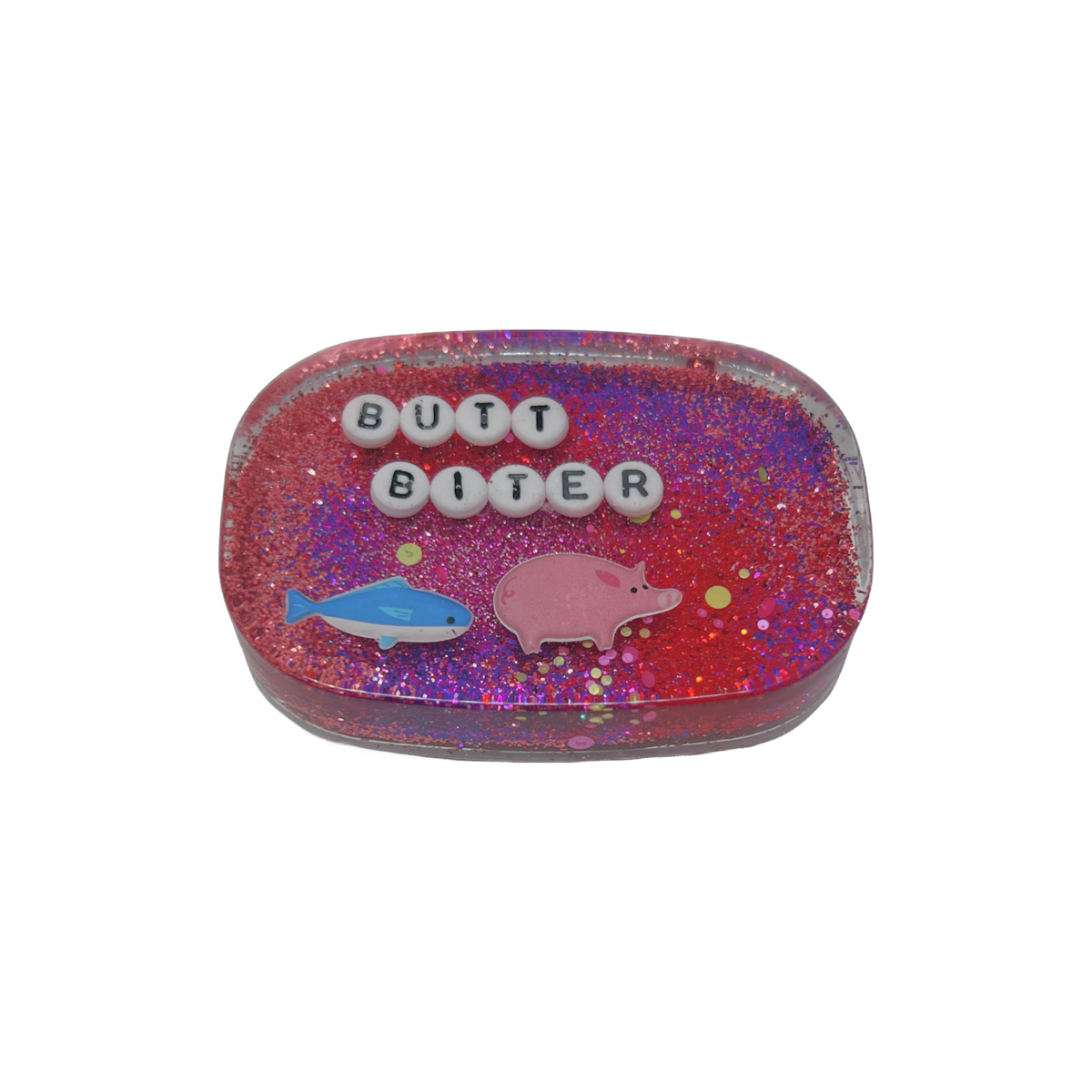 Butt Biter - Small Shower Art - READY TO SHIP