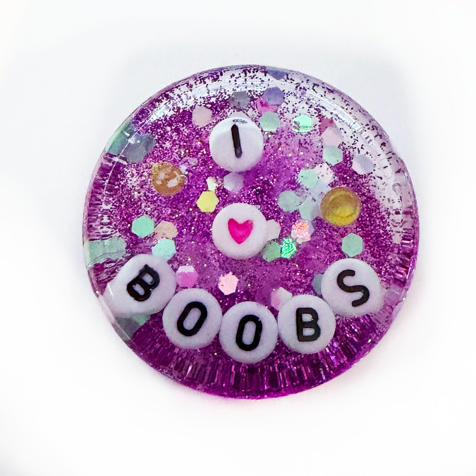 I Heart Boobs - Shower Art - READY TO SHIP