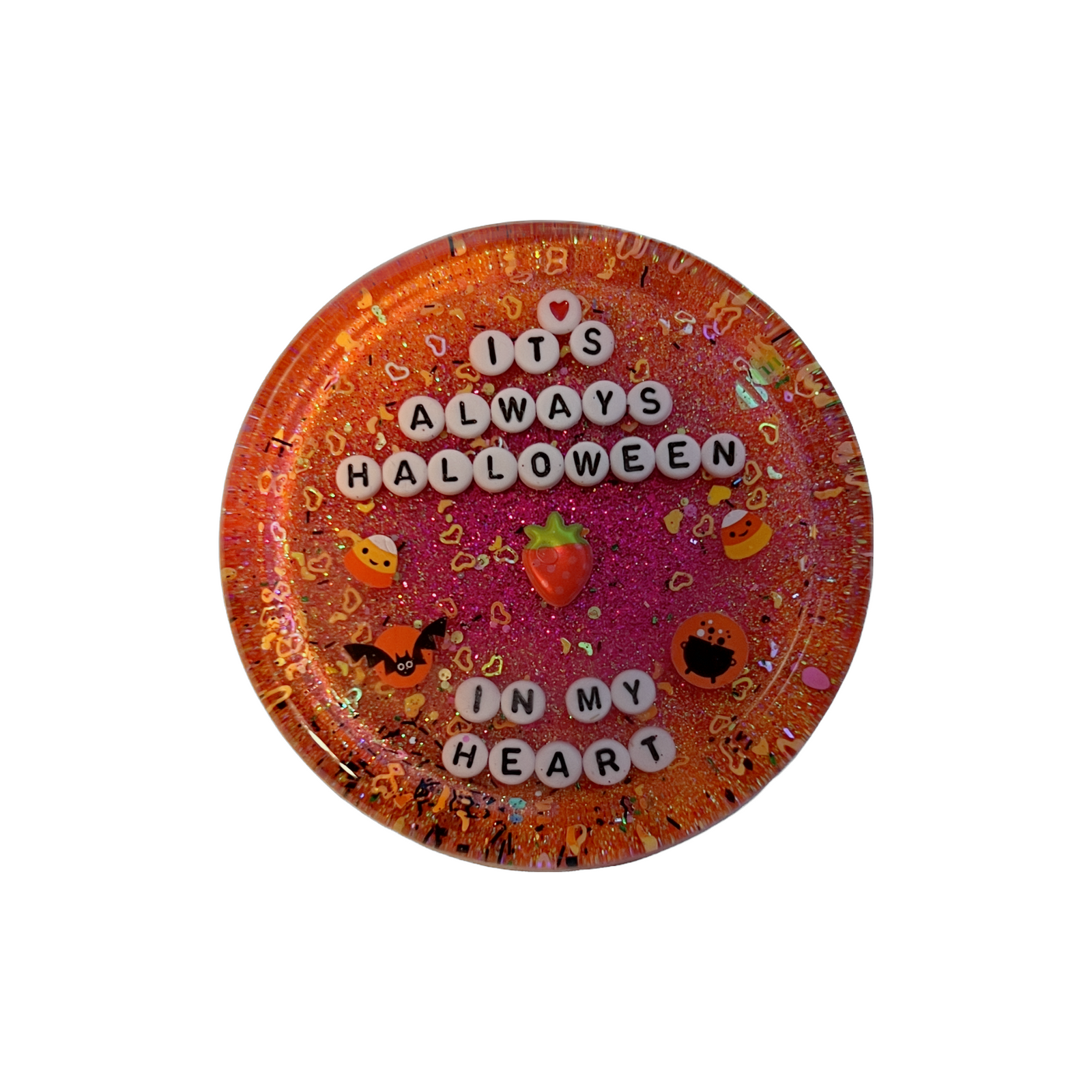 Its Always Halloween In My Heart - Shower Art - READY TO SHIP