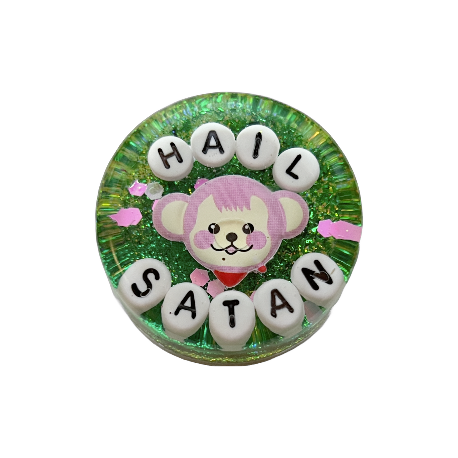 Hail Satan - Mini Shower Art - READY TO SHIP