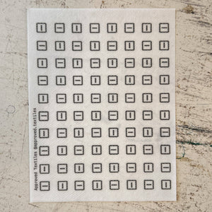 Visible Mending Transfers - Little Squares