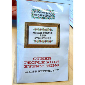 Cross Stitch Kit: Hot Girls Have Grandma Hobbies