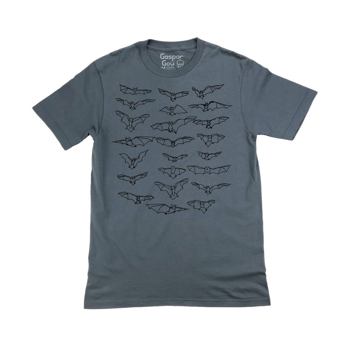 Shirt - Bats Upshaw Organic Cotton Tee - Asphalt