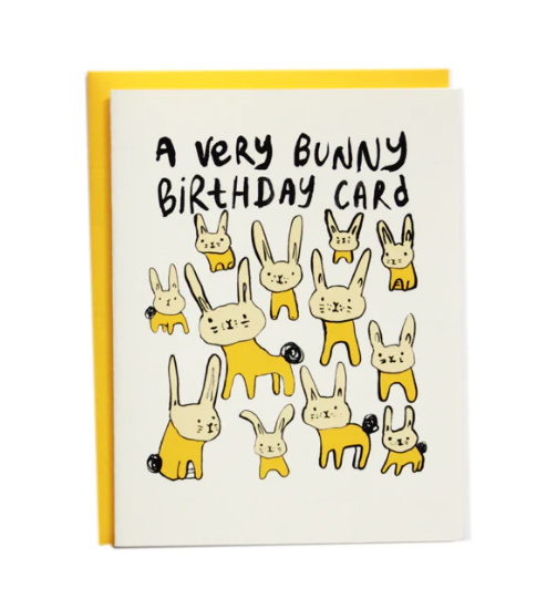 Card - A Very Bunny Birthday Card (I Must Draw)