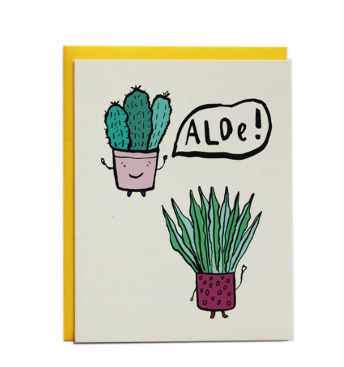 Card - Aloe! (I Must Draw)