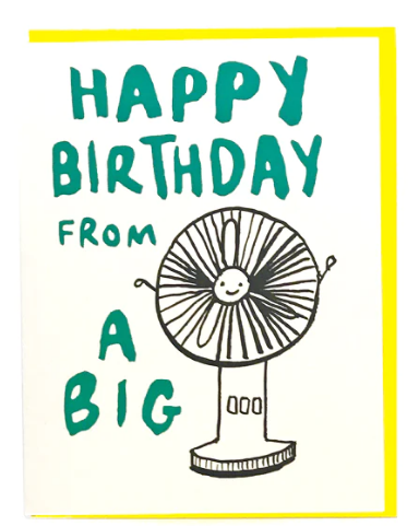 Card - Happy Birthday From A Big Fan (I Must Draw)