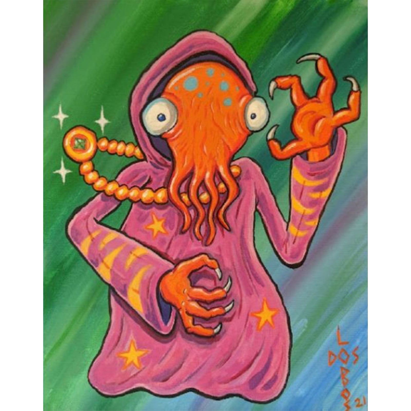 SALE Print - Cthulhu Warlock (Eli Wolff)