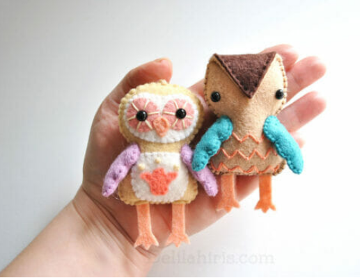 DIY - Owl - Felt Ornament Kit