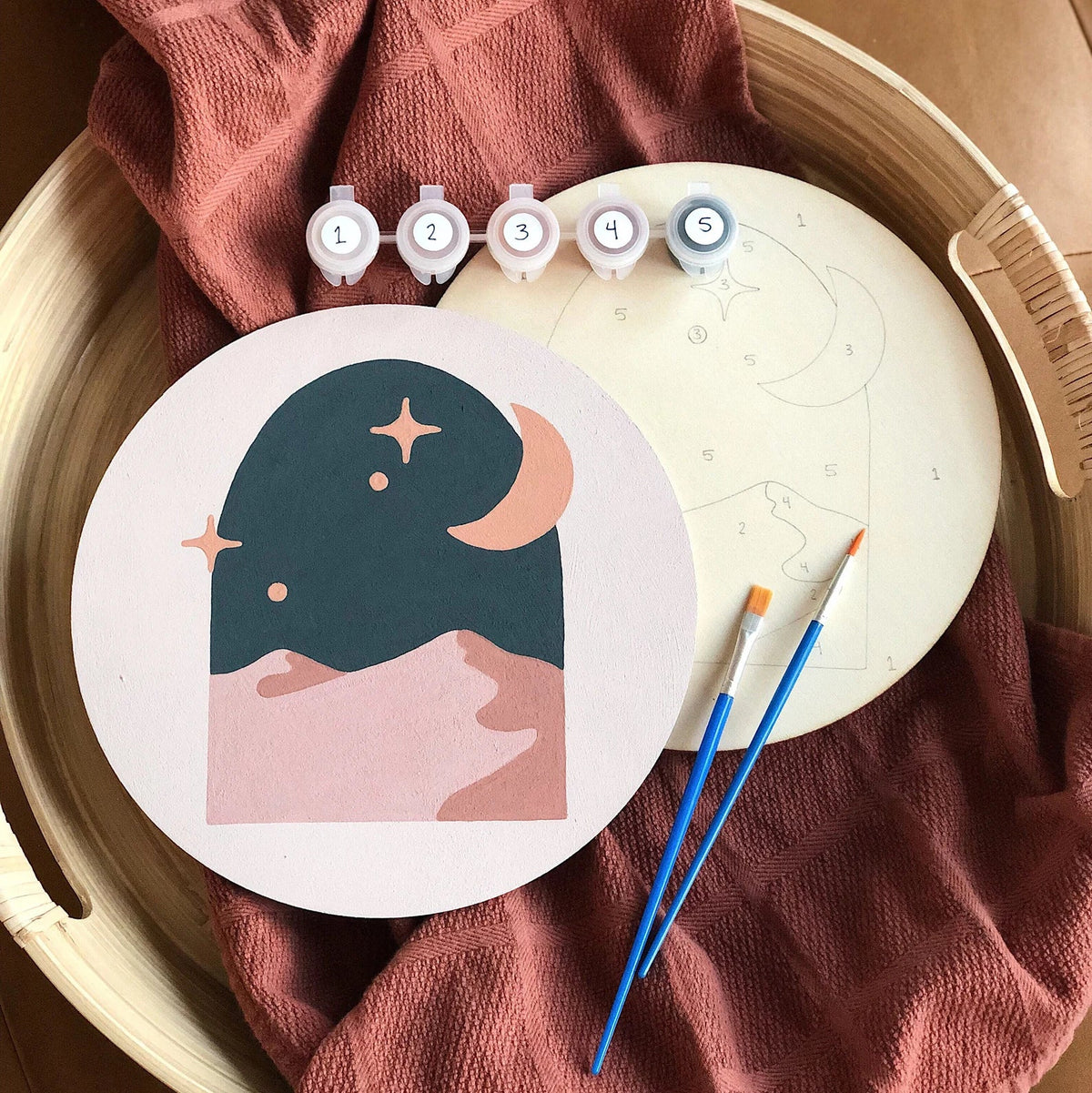 DIY - Paint By Number Kit - Desert Stars