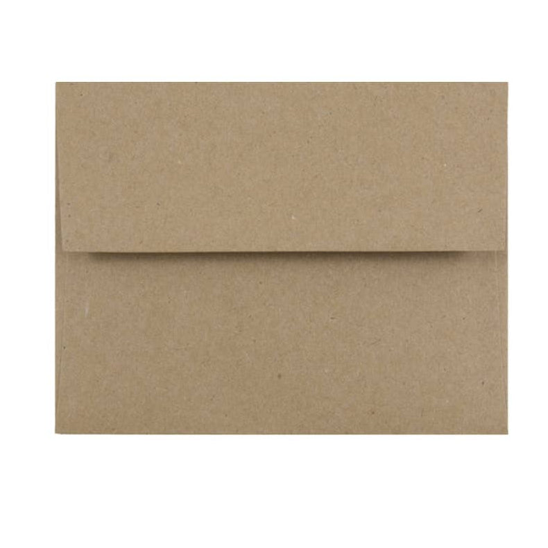 Brown envelope on a white background