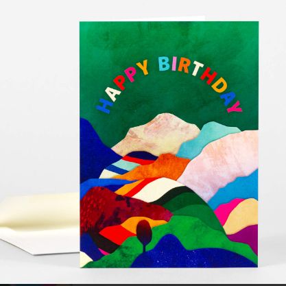 Card - Happy Birthday Green Sky