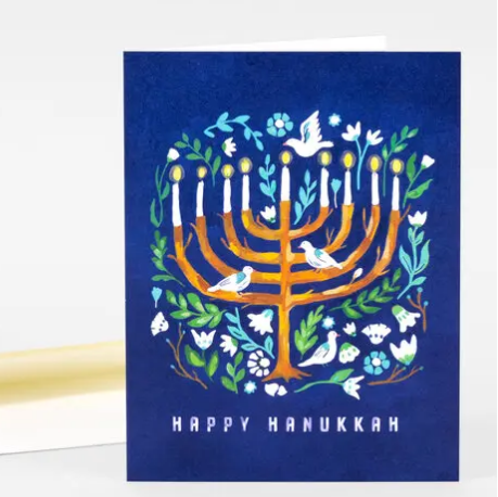 Card - Happy Hanukkah Menorah