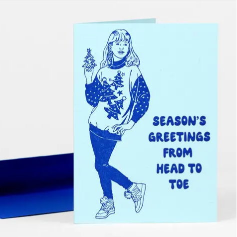 Card - Season's Greetings From Head to Toe