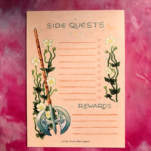 Notepad - Side Quests & Rewards