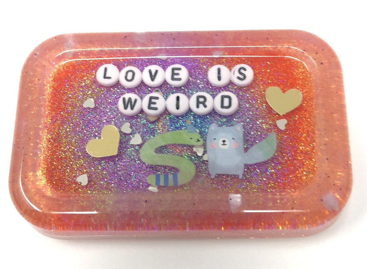 Love is Weird - Shower Art - READY TO SHIP