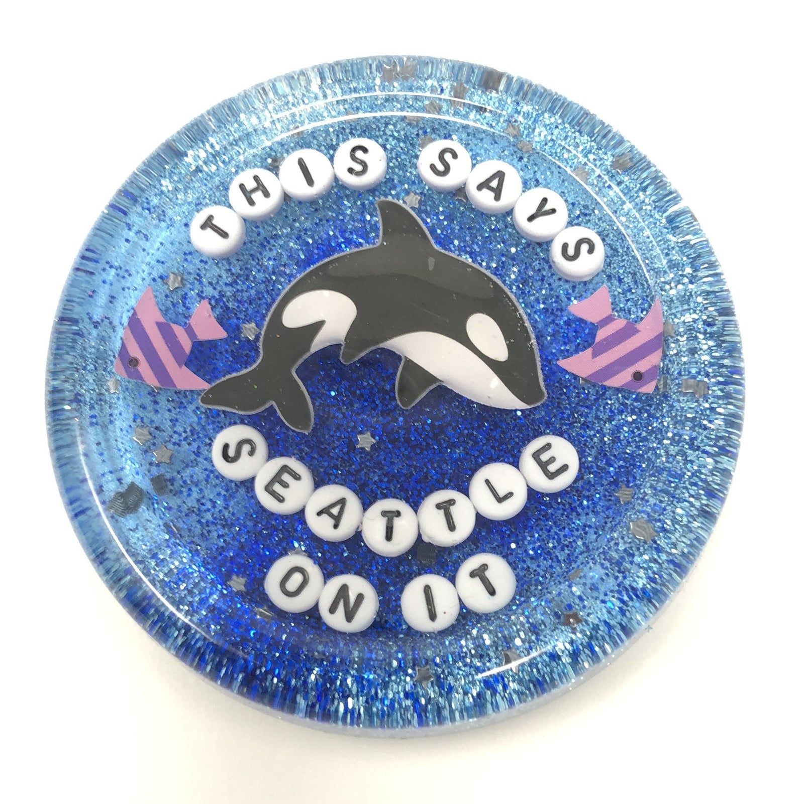 This Says Seattle On It - Shower Art - READY TO SHIP