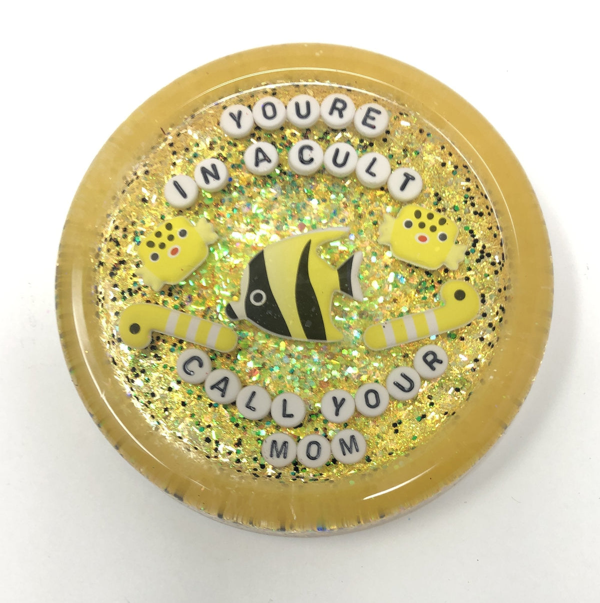 You're in a Cult. Call Your Mom - Medium Shower Art - READY TO SHIP