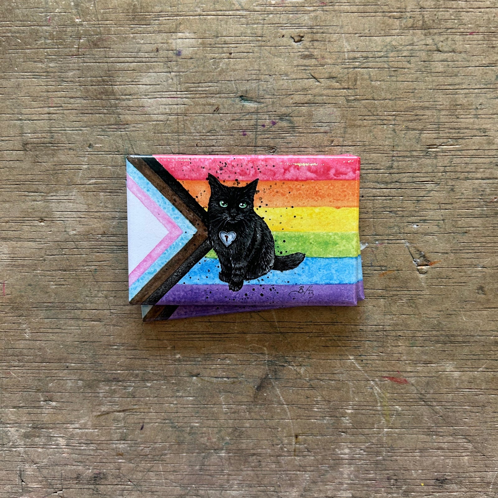 Magnet - Progress Pride (Clockwork Art / Braden Duncan)