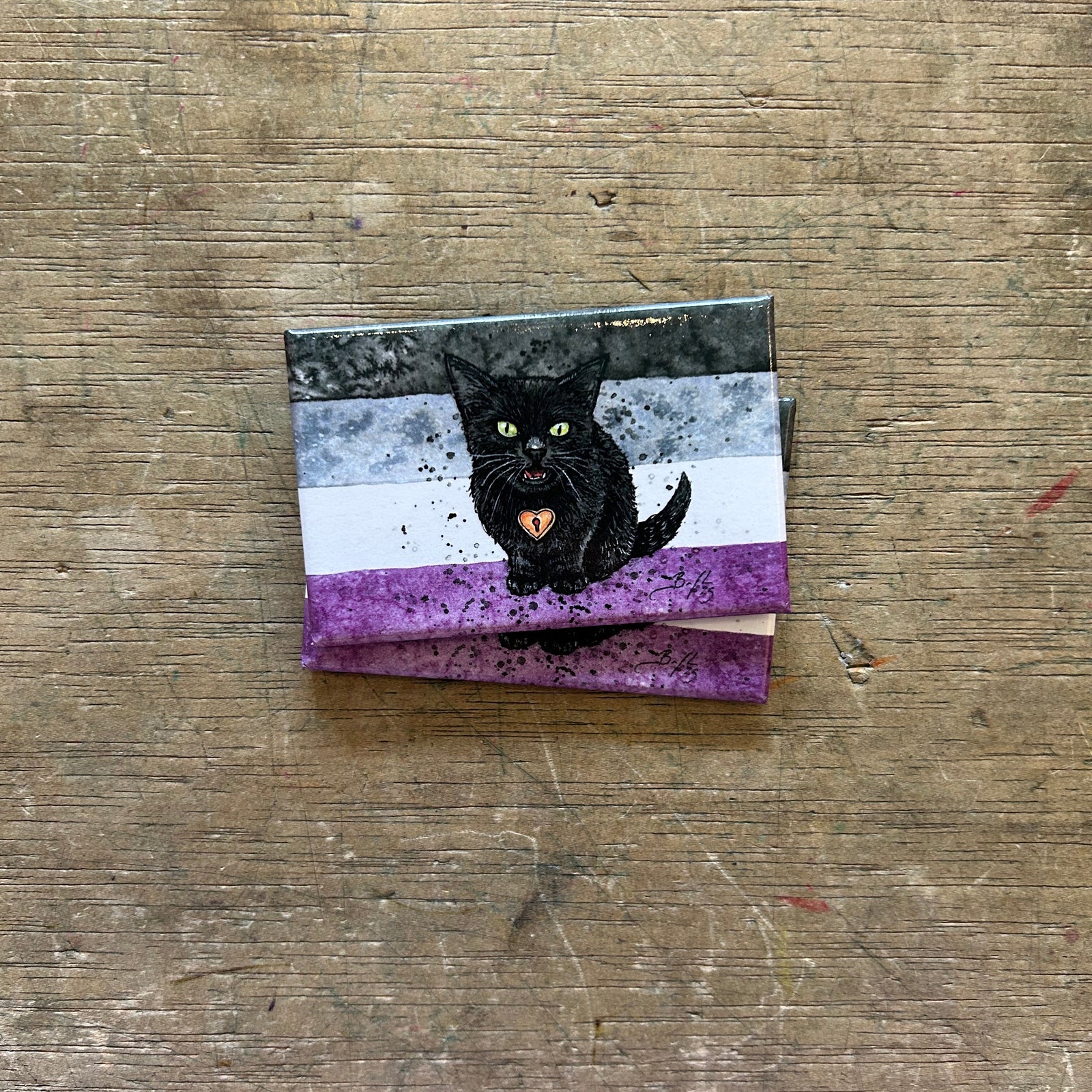 Magnet - Asexual Pride (Clockwork Art / Braden Duncan)