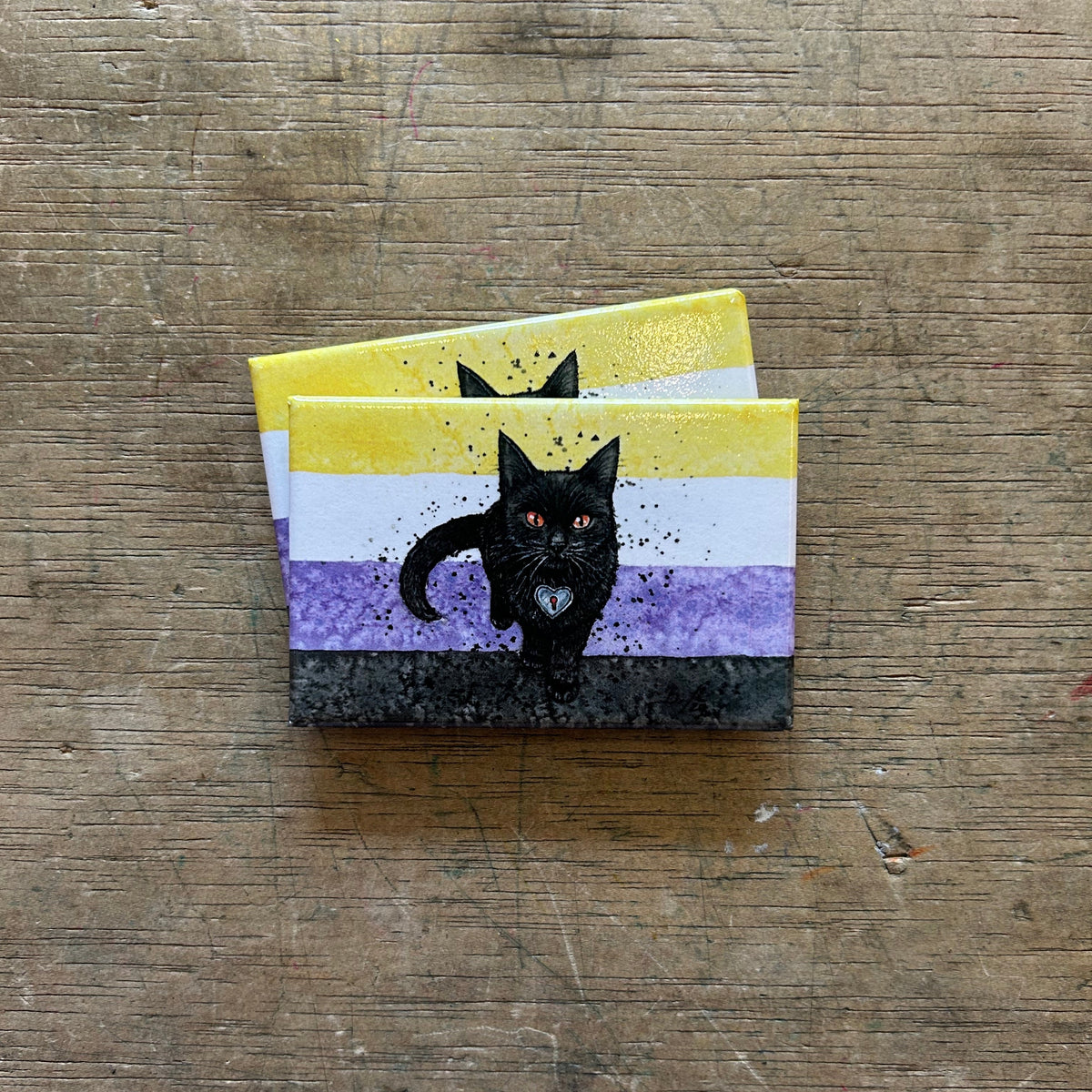 Magnet - Nonbinary Pride (Clockwork Art / Braden Duncan)