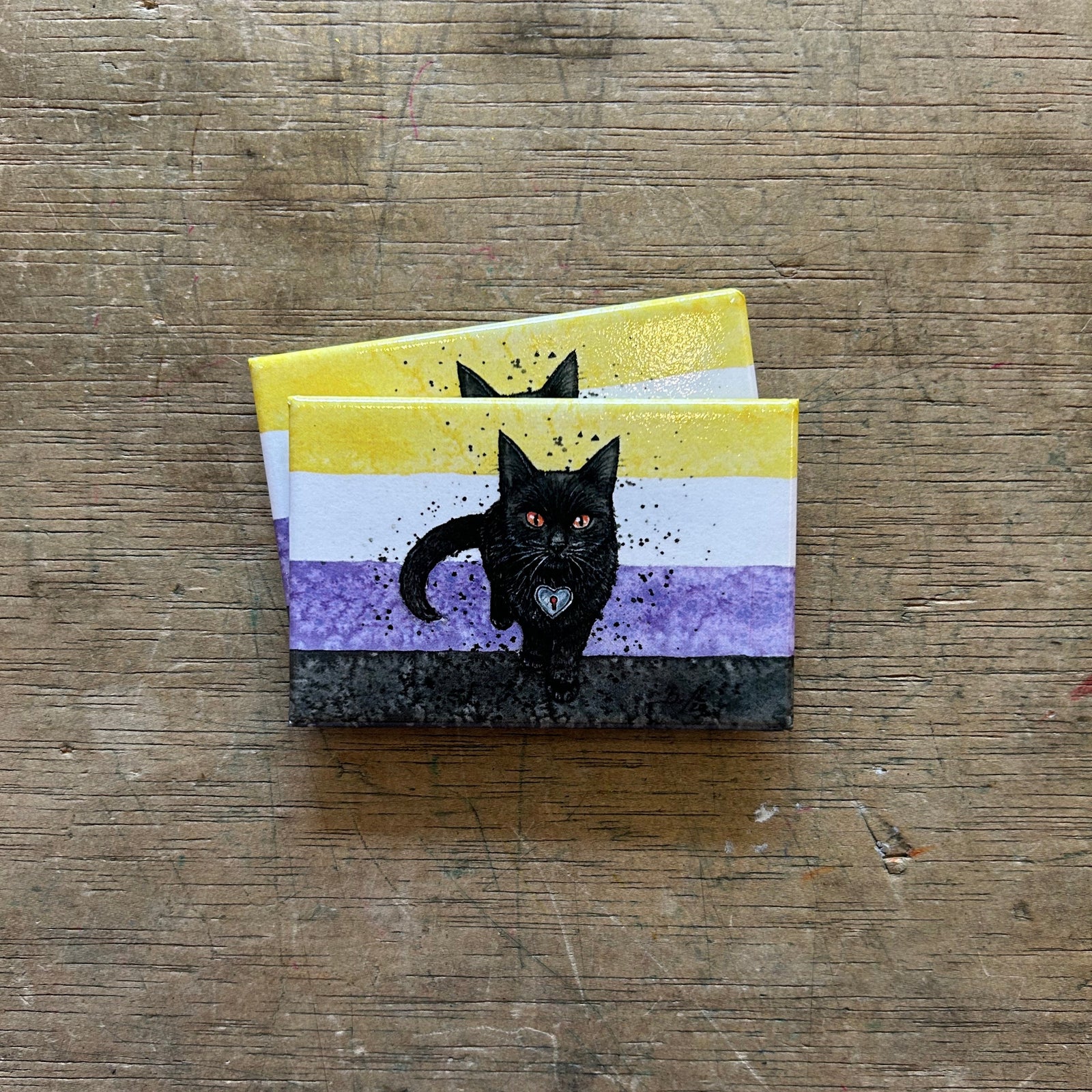 Magnet - Nonbinary Pride (Clockwork Art / Braden Duncan)