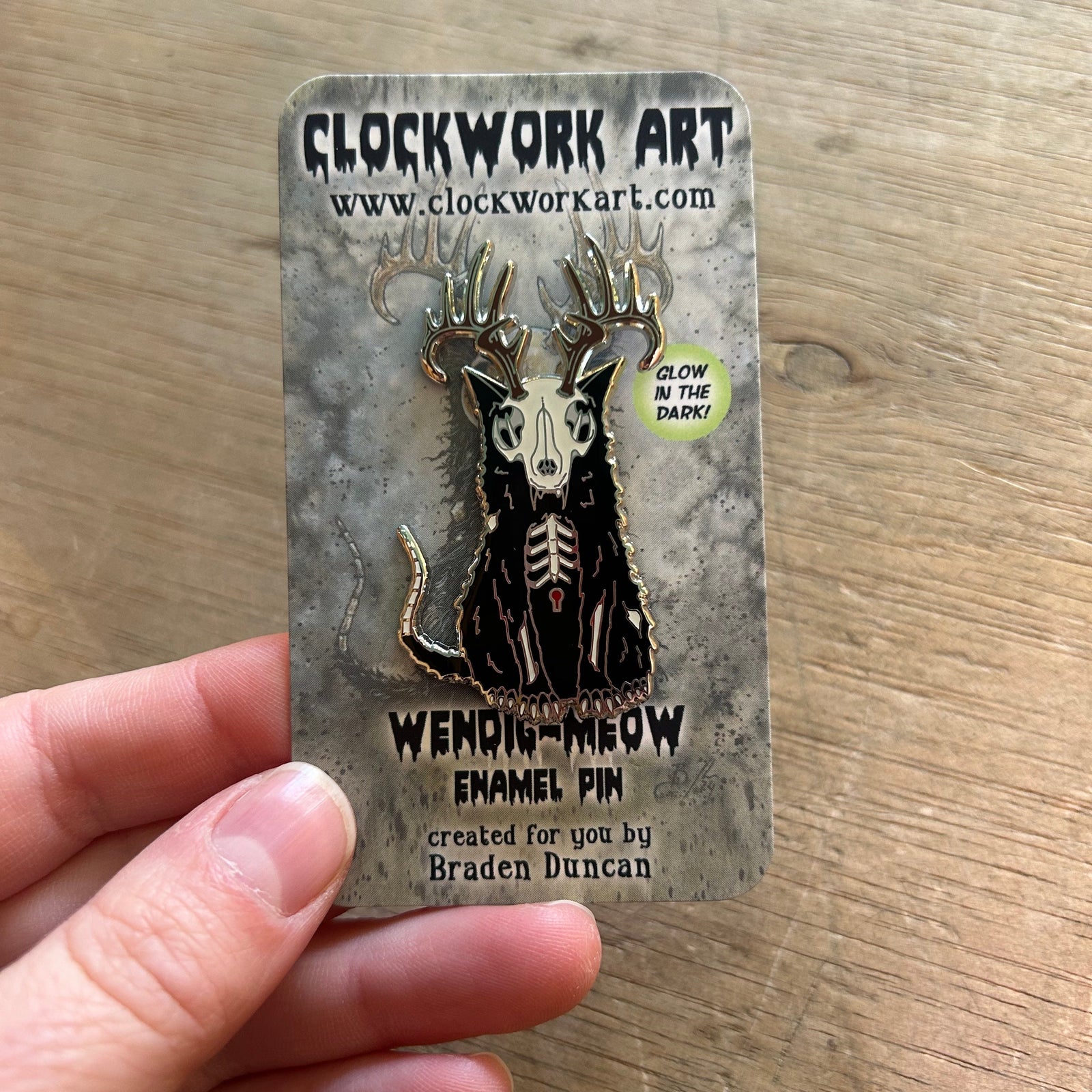 Enamel Pin - Wendigmeow (Clockwork Art / Braden Duncan)