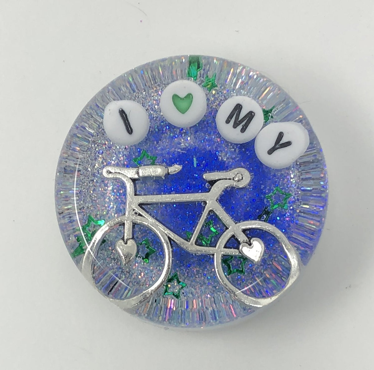 I Heart My Bike - Shower Art - READY TO SHIP