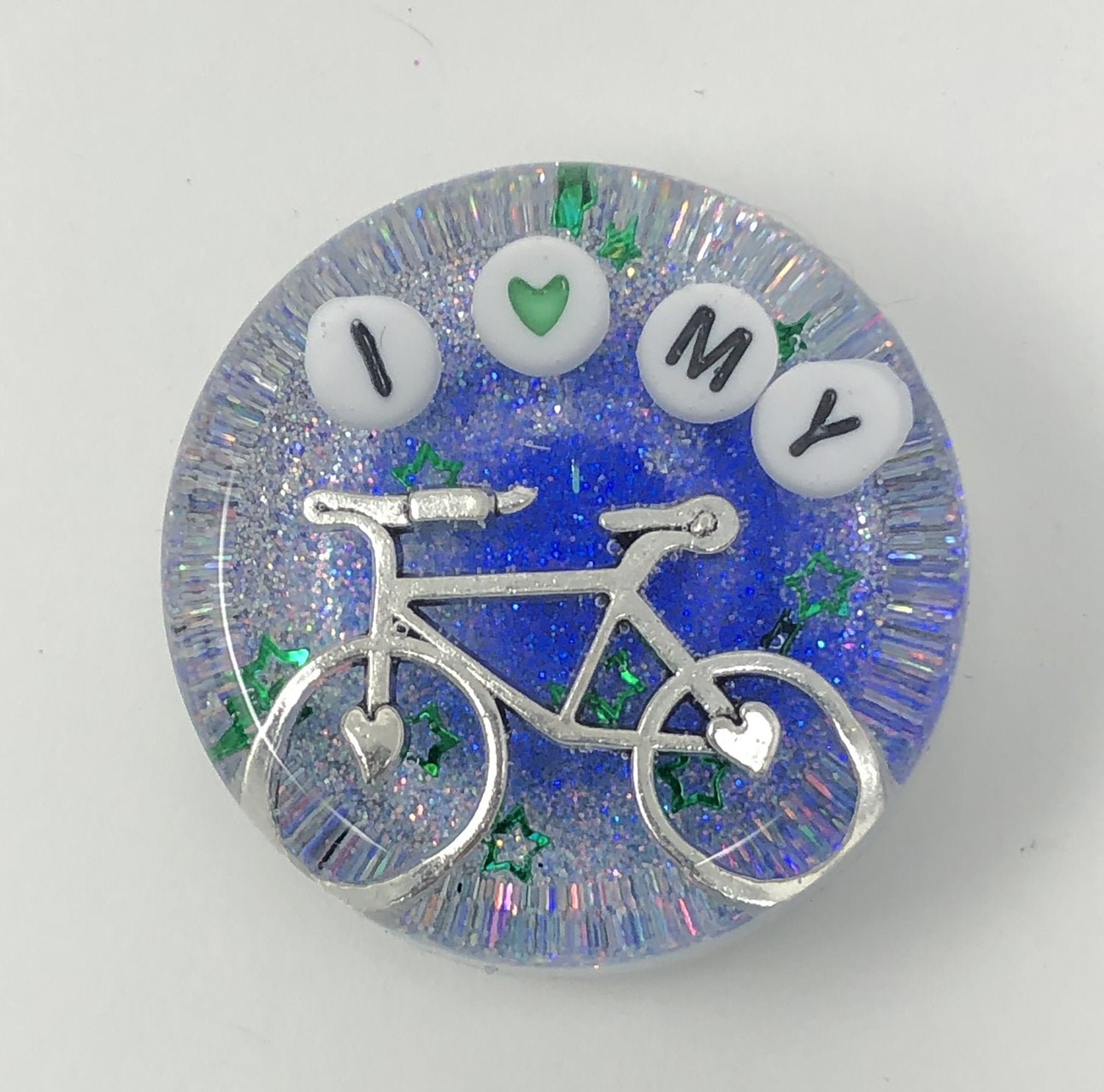 I Heart My Bike - Shower Art - READY TO SHIP