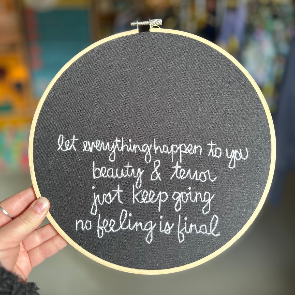 Original Art - Embroidery - No Feeling Is Final