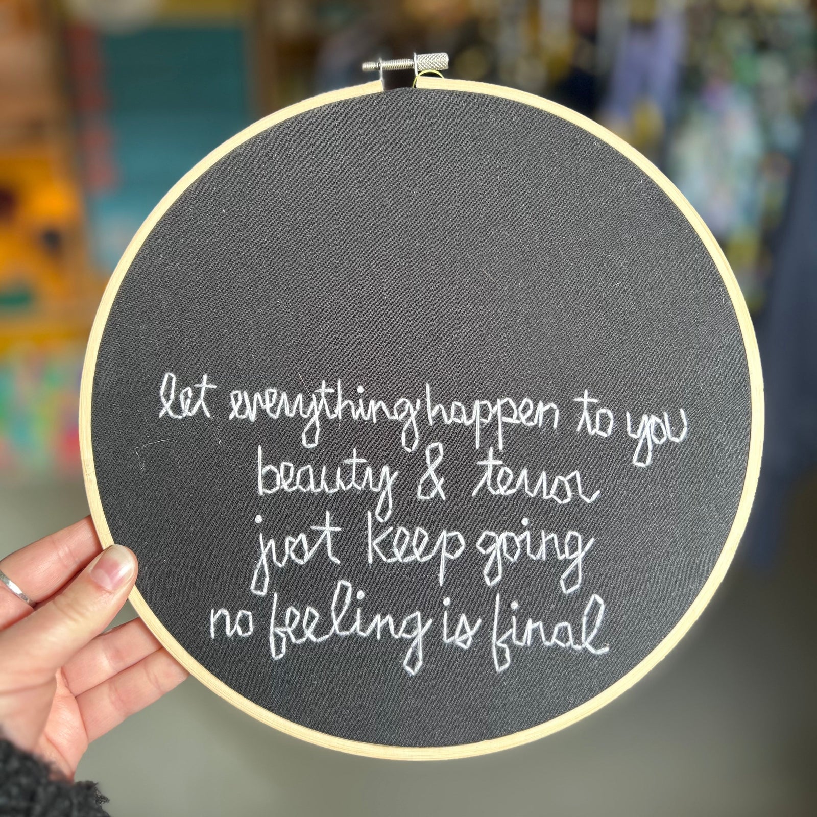 Original Art - Embroidery - No Feeling Is Final