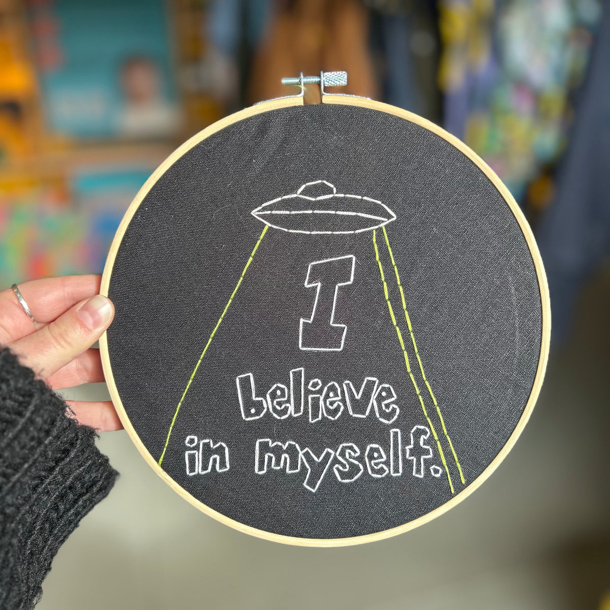 Original Art - Embroidery - I Believe In Myself