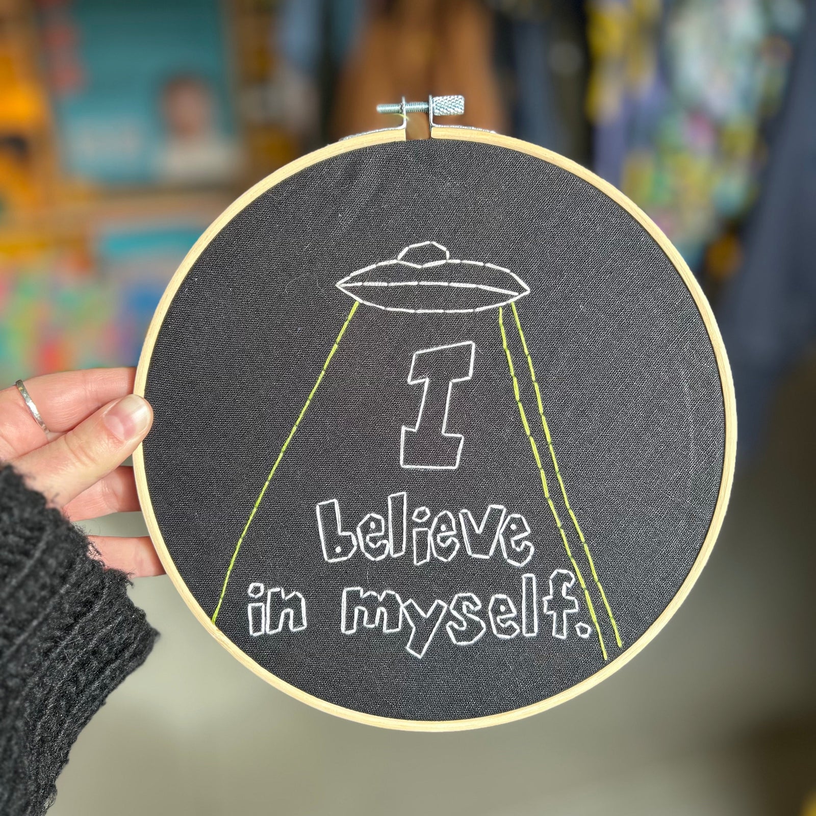 Original Art - Embroidery - I Believe In Myself