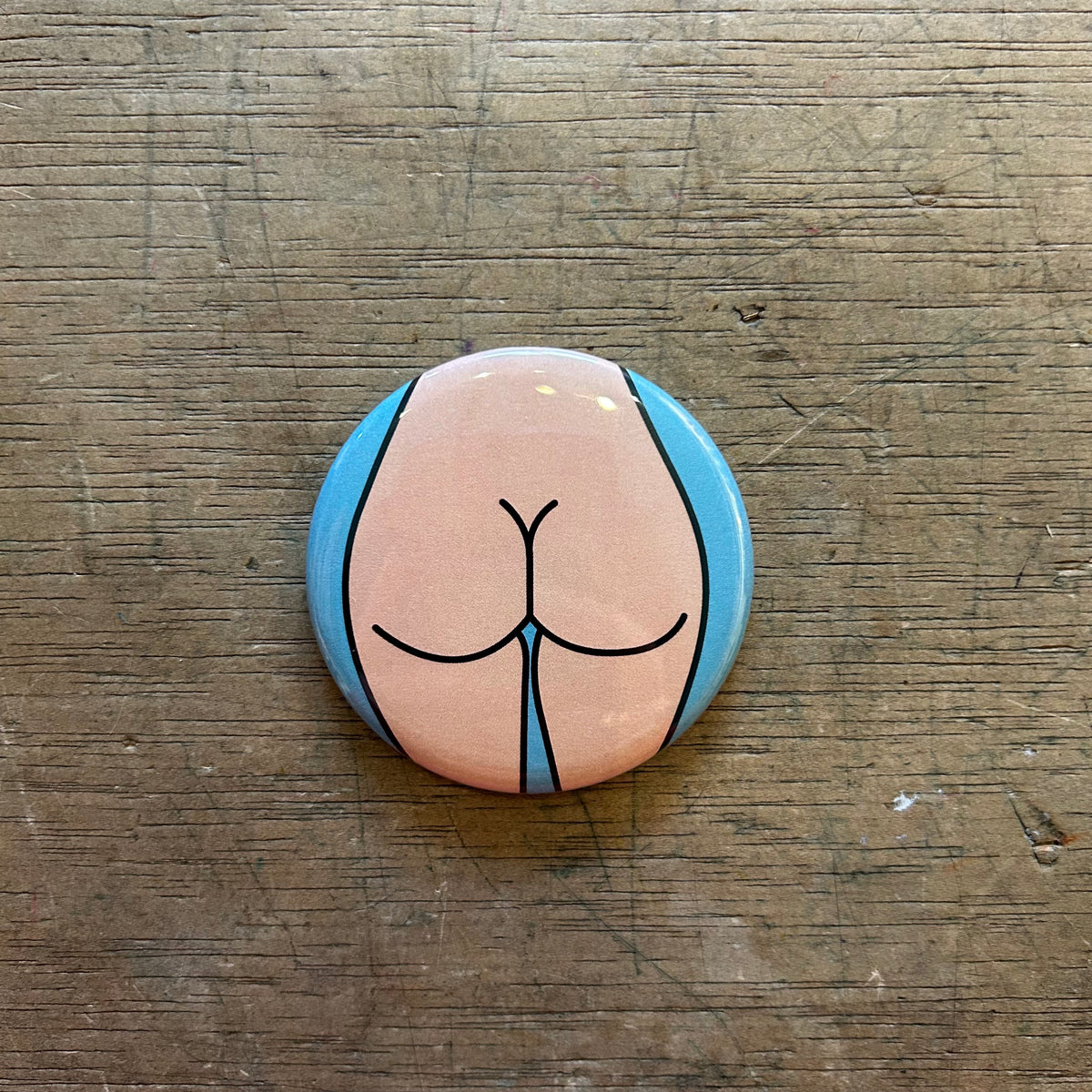 1" Button - 3 Pack - Butts - Various Styles