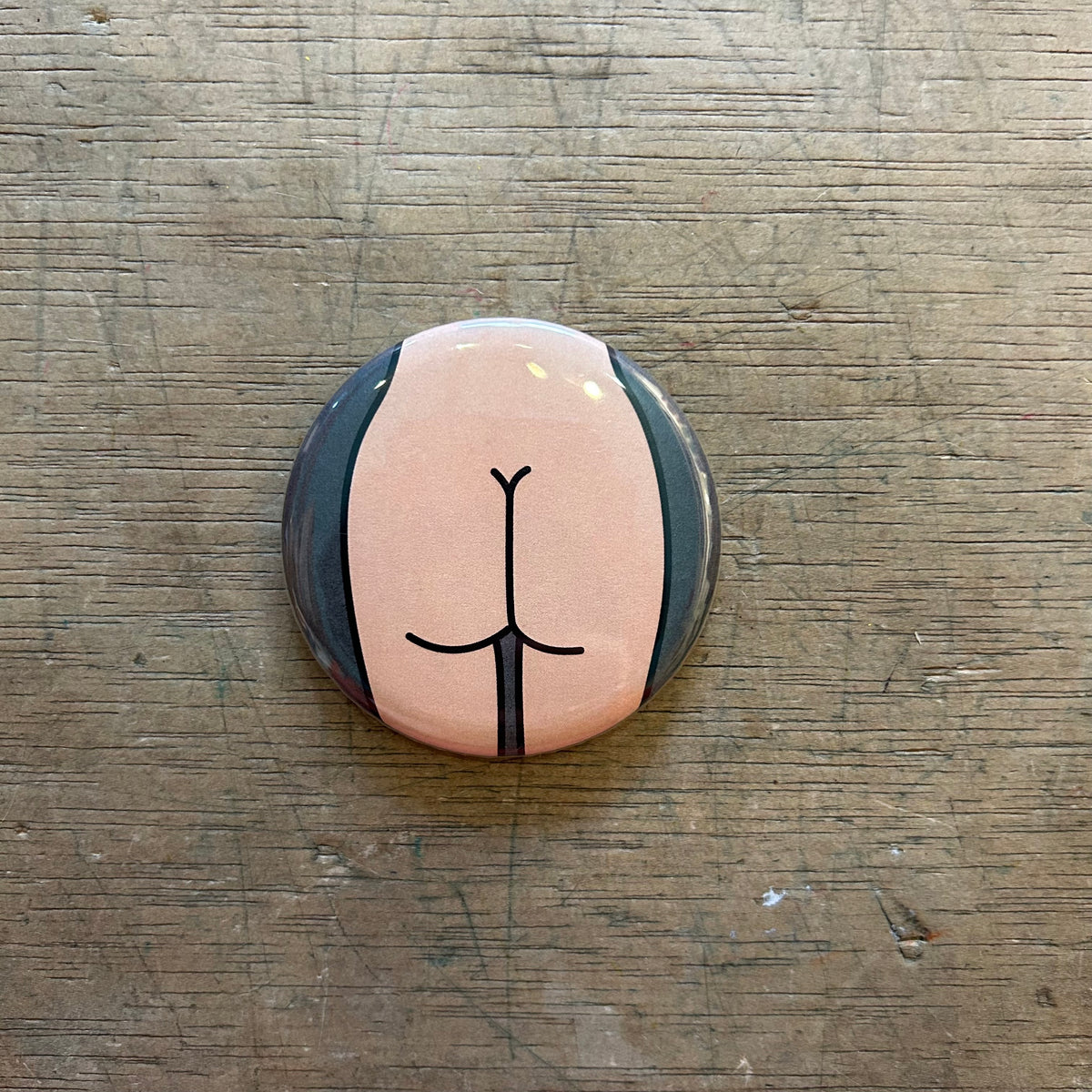1" Button - 3 Pack - Butts - Various Styles