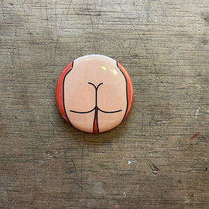 1.25" Button - 3 Pack - Butts - Various Styles