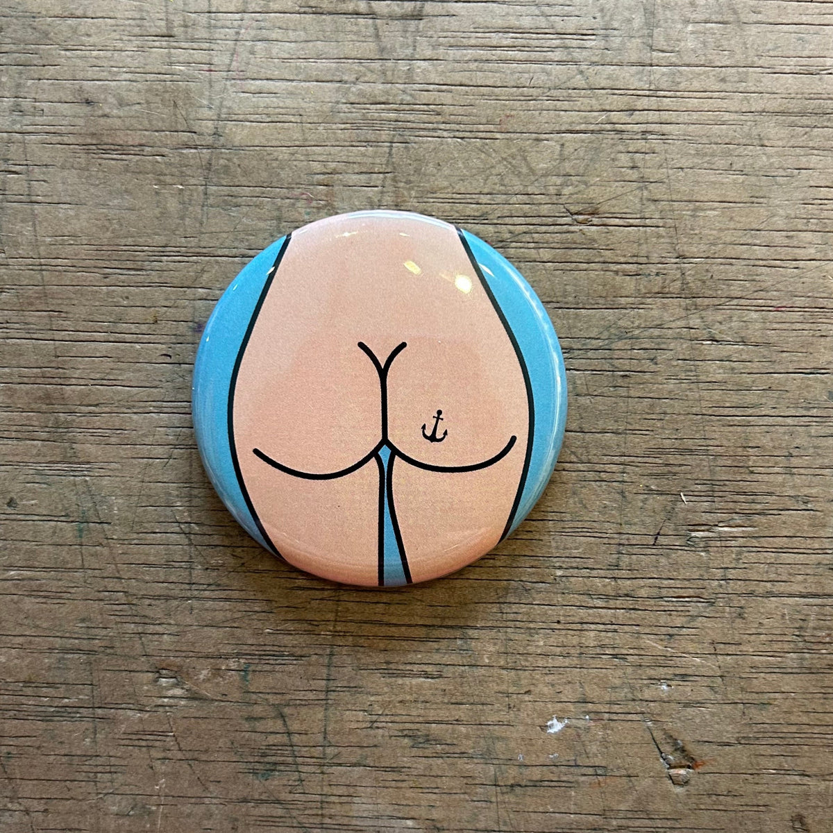 Magnet - 2.25 Inch Round - Butts - Various Styles