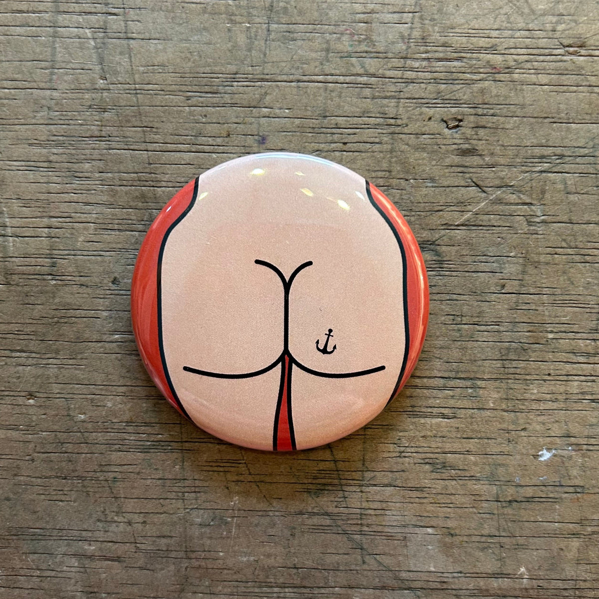 Magnet - 2.25 Inch Round - Butts - Various Styles