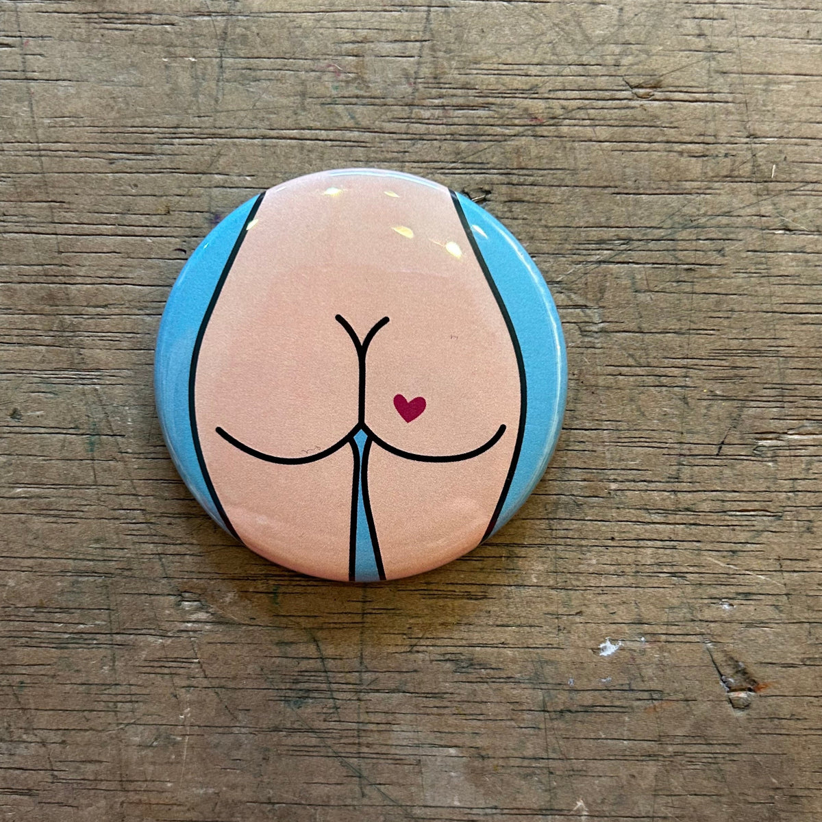 Magnet - 2.25 Inch Round - Butts - Various Styles