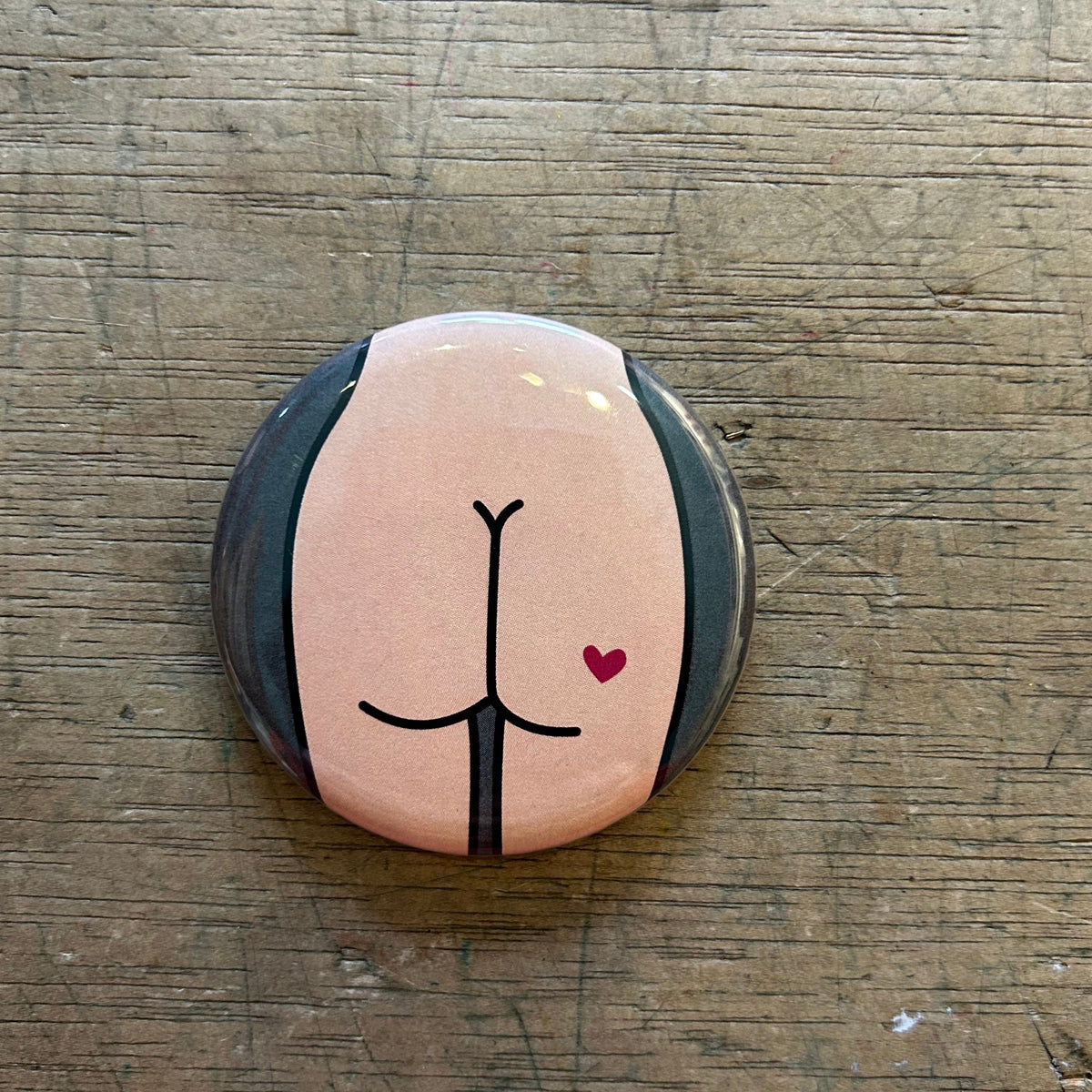 Magnet - 2.25 Inch Round - Butts - Various Styles