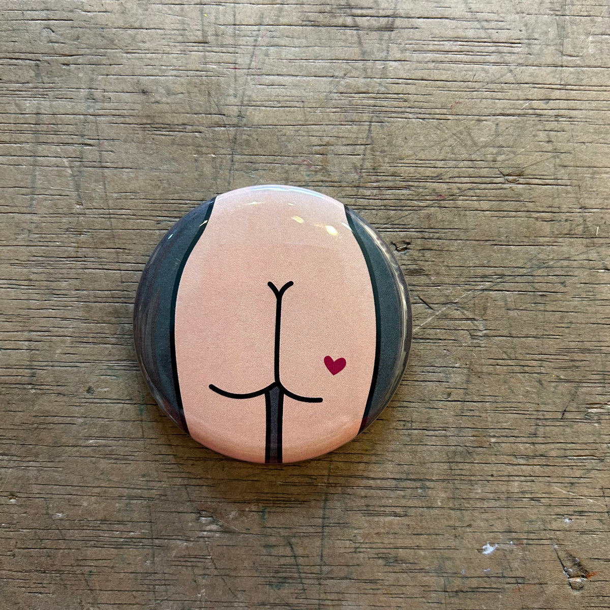 1" Button - 3 Pack - Butts - Various Styles
