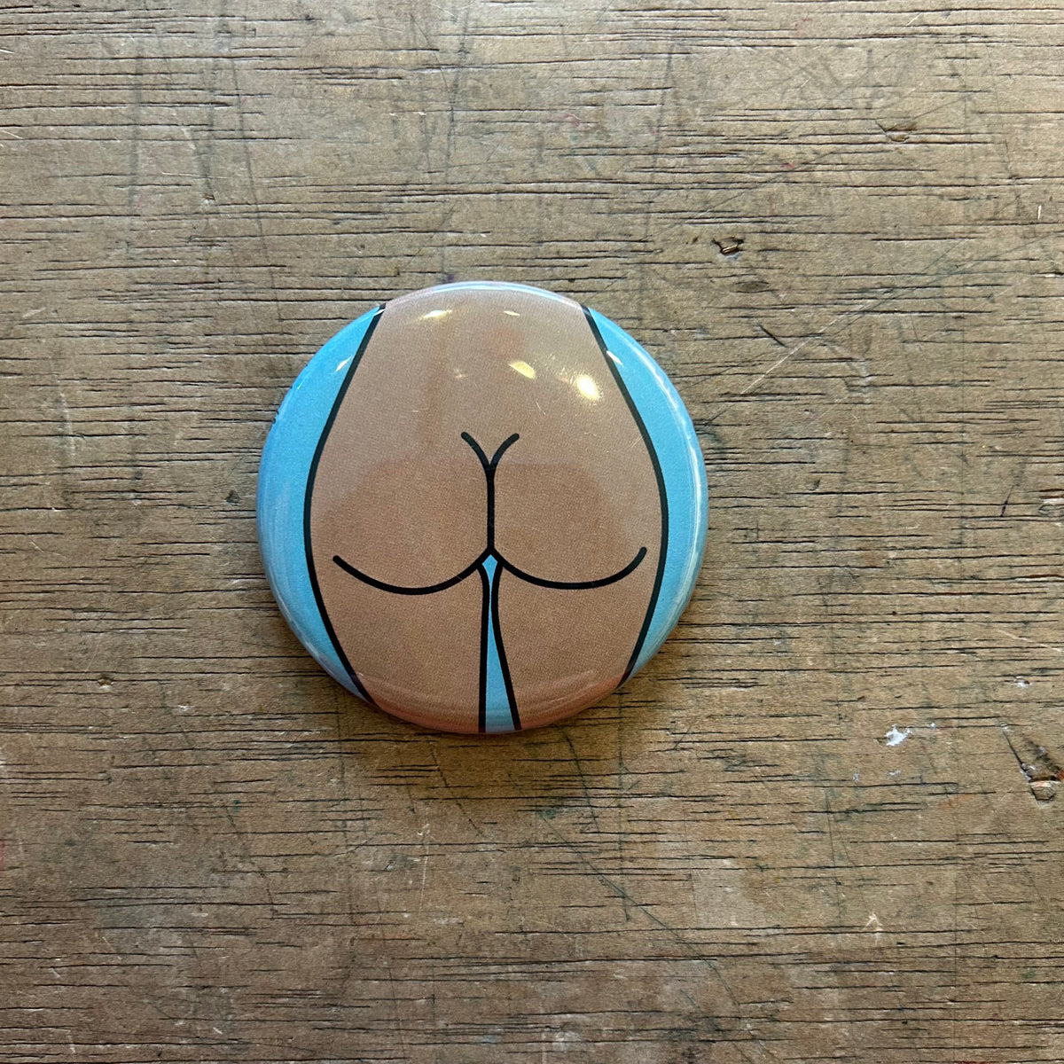 1" Button - 3 Pack - Butts - Various Styles
